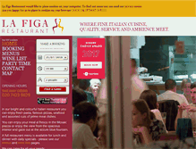 Tablet Screenshot of lafigarestaurant.co.uk